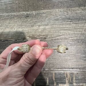 Gold and Silver Twisted Bracelet